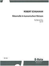 Robert Schumann Notenblätter Ritornelle op.65