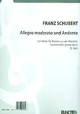 Franz Schubert Notenblätter Allegro moderato und Andante D968