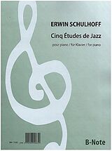 Erwin Schulhoff Notenblätter Cinq Études de Jazz