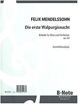 Felix Mendelssohn-Bartholdy Notenblätter Die erste Walpurgisnacht op.60