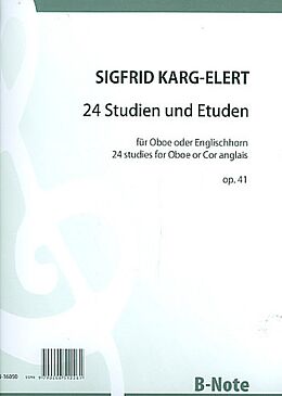 Sigfrid Karg-Elert Notenblätter 24 Studien und Etüden op.41