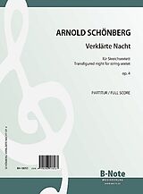 Arnold Schönberg Notenblätter Verklärte Nacht op.4