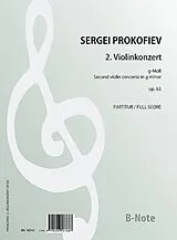 Serge Prokofieff Notenblätter 2. Violinkonzert g-Moll op.63