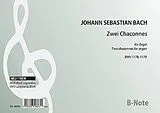 Johann Sebastian Bach Notenblätter 2 Chaconnen BWV 1178 und BWV 1179