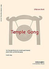 Stéphane Borel Notenblätter Temple Gong für 9 Tempelblocks