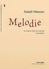 Áskell Másson Notenblätter Melodie für Viola und Marimbaphon