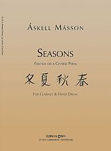 Áskell Másson Notenblätter Seasons for clarinet and hand drum