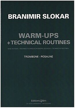 Branimir Slokar Notenblätter Warm-ups and technical Routines/Einspielübungen und technische Routi