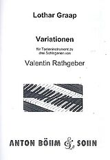 Lothar Graap Notenblätter Variationen zu 3 Schlagarien von Valentin Rathgeber