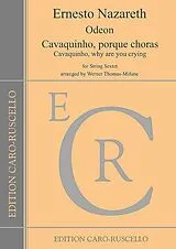 Ernesto Nazareth Notenblätter Odeon y Cavaquinho, porque choras