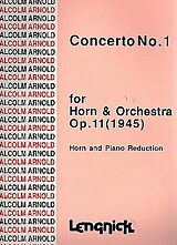 Malcolm Arnold Notenblätter Concerto no.1 op.11 for horn