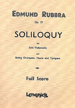 Edmund Rubbra Notenblätter Soliloquy op.57