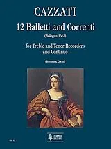 Maurizio Cazzatti Notenblätter 12 balletti e correnti