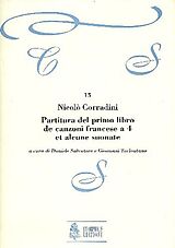 Nicolò Corradini Notenblätter Partitura del primo libro de canzoni