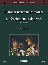 Giovanni Bonaventura Viviani Notenblätter Solfeggiamenti a 2 voci
