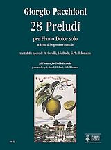 Giorgio Pacchioni Notenblätter 28 preludi per flauto dolce solo
