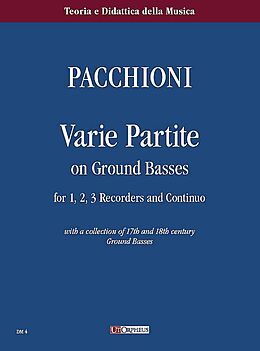 Giorgio Pacchioni Notenblätter Varie partite sopra bassi ostinati
