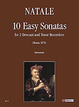 Pompeo Natale Notenblätter 10 easy Sonatas for 2 descant and