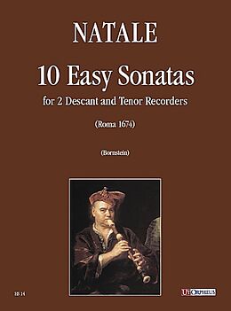 Pompeo Natale Notenblätter 10 easy Sonatas for 2 descant and