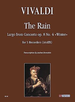 Antonio Vivaldi Notenblätter La pioggia op.8,4 per 5 flauti dolci