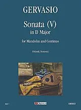 Claude Gervaise Notenblätter SONATA RE MAGGIORE NO.5