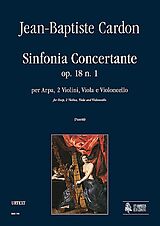 Jean-Baptiste Cardon Notenblätter Sinfonia concertante op.18,1