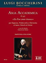 Luigi Boccherini Notenblätter Aria accademica G557