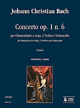 Johann Christian Bach Notenblätter Concerto op.1,6 per clavicembalo
