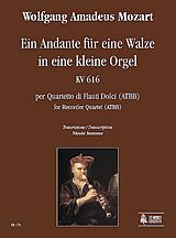 Wolfgang Amadeus Mozart Notenblätter Andante für eine Orgelwalze KV616
