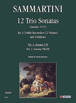 Giuseppe Sammartini Notenblätter 12 Trio Sonatas vol.1 (no.1-6)