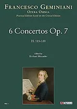 Francesco Geminiani Notenblätter 6 Concerti grossi op.7 H115-120