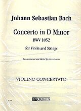 Johann Sebastian Bach Notenblätter Concerto in d Minor BWV1052