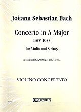Johann Sebastian Bach Notenblätter Concerto in A Major BWV1055