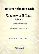 Johann Sebastian Bach Notenblätter Concerto g Minor BWV1056