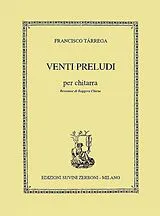 Francisco Tárrega Eixea Notenblätter 20 preludi