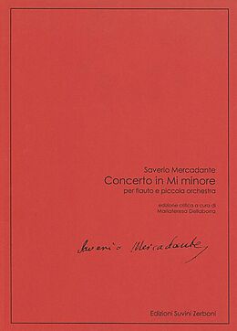 Saverio Mercadante Notenblätter Concerto in Mi minore
