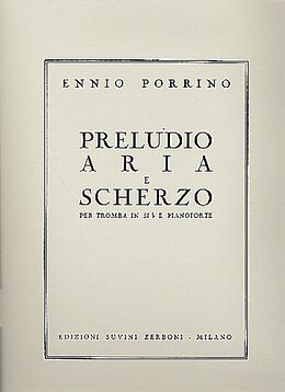 Ennio Porrino Notenblätter Preludio, Aria e Scherzo