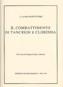 Claudio Monteverdi Notenblätter Il combattimento di Tancredi e Clorinda