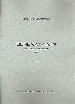 Bruno Maderna Notenblätter Serenata no.2