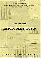 Sergio Penazzi Notenblätter Metodo per fagotto (it/en)