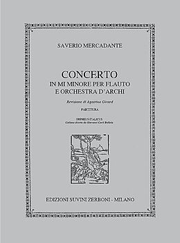 Saverio Mercadante Notenblätter Concerto mi minore