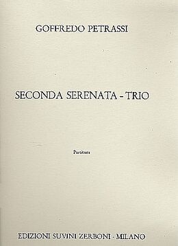 Goffredo Petrassi Notenblätter Seconda Serenata Trio