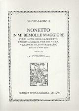 Muzio Clementi Notenblätter Nonetto mi bemol maggiore