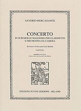Saverio Mercadante Notenblätter Konzert B-Dur für Klarinette und