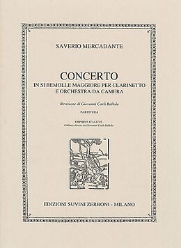 Saverio Mercadante Notenblätter Konzert B-Dur