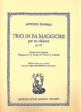 Anton Diabelli Notenblätter Trio fa maggiore op.62
