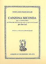 Girolamo Alessandro Frescobaldi Notenblätter Canzona Seconda detta La Bernardinia