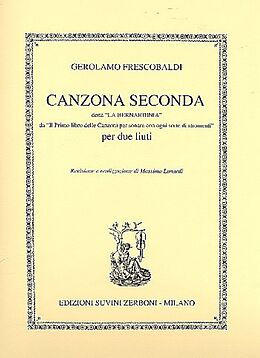 Girolamo Alessandro Frescobaldi Notenblätter Canzona Seconda detta La Bernardinia