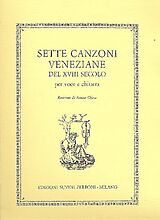  Notenblätter 7 canzoni veneziane del 18. secolo