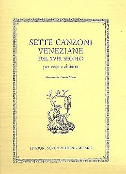  Notenblätter 7 canzoni veneziane del 18. secolo